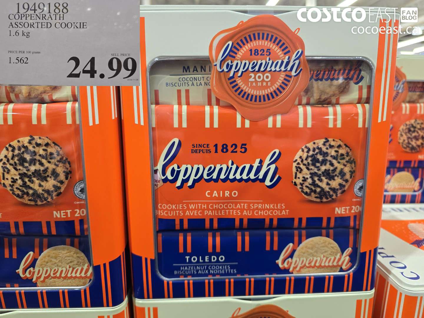 1949188 COPPENRATH ASSORTED COOKIE 1.6 KG $24.99