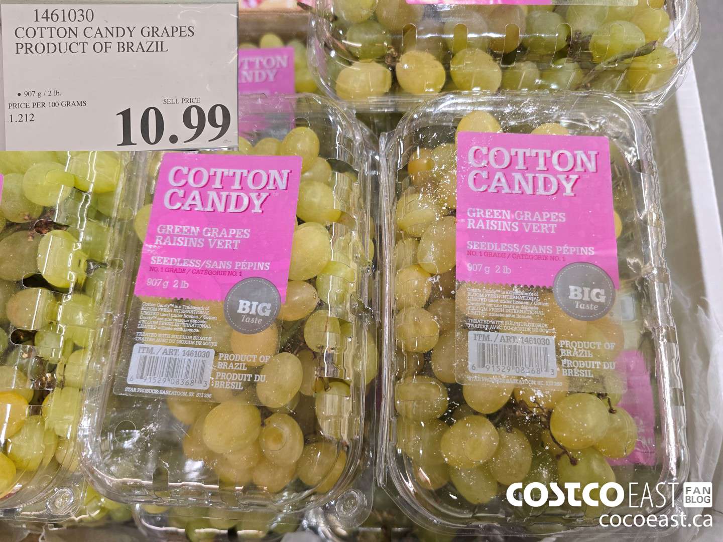 1461030 COTTON CANDY GRAPES PRODUCT OF BRAZIL $10.99