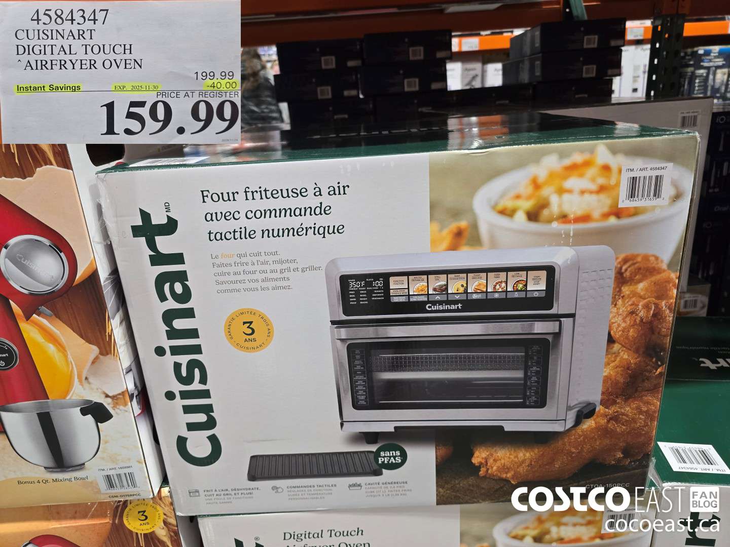 4584347 CUISINART DIGITAL TOUCH AIR FRYER OVEN ($40.00 INSTANT SAVINGS EXPIRES ON 2025-11-30) $159.99