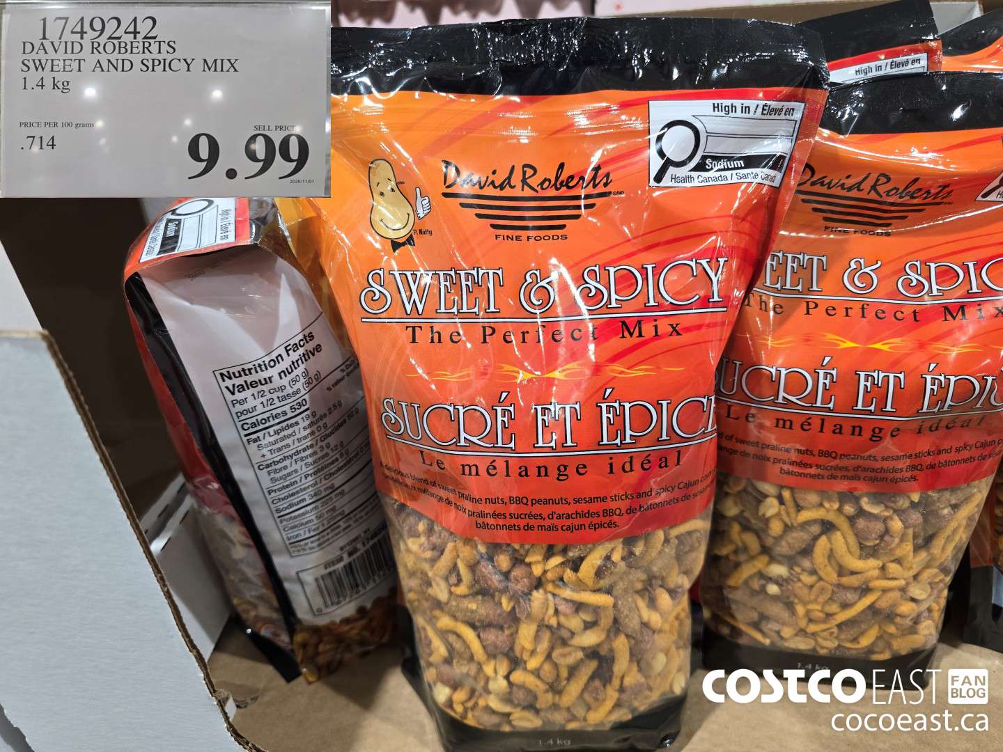 1749242 DAVID ROBERTS SWEET AND SPICY MIX 1.4 kg $9.99