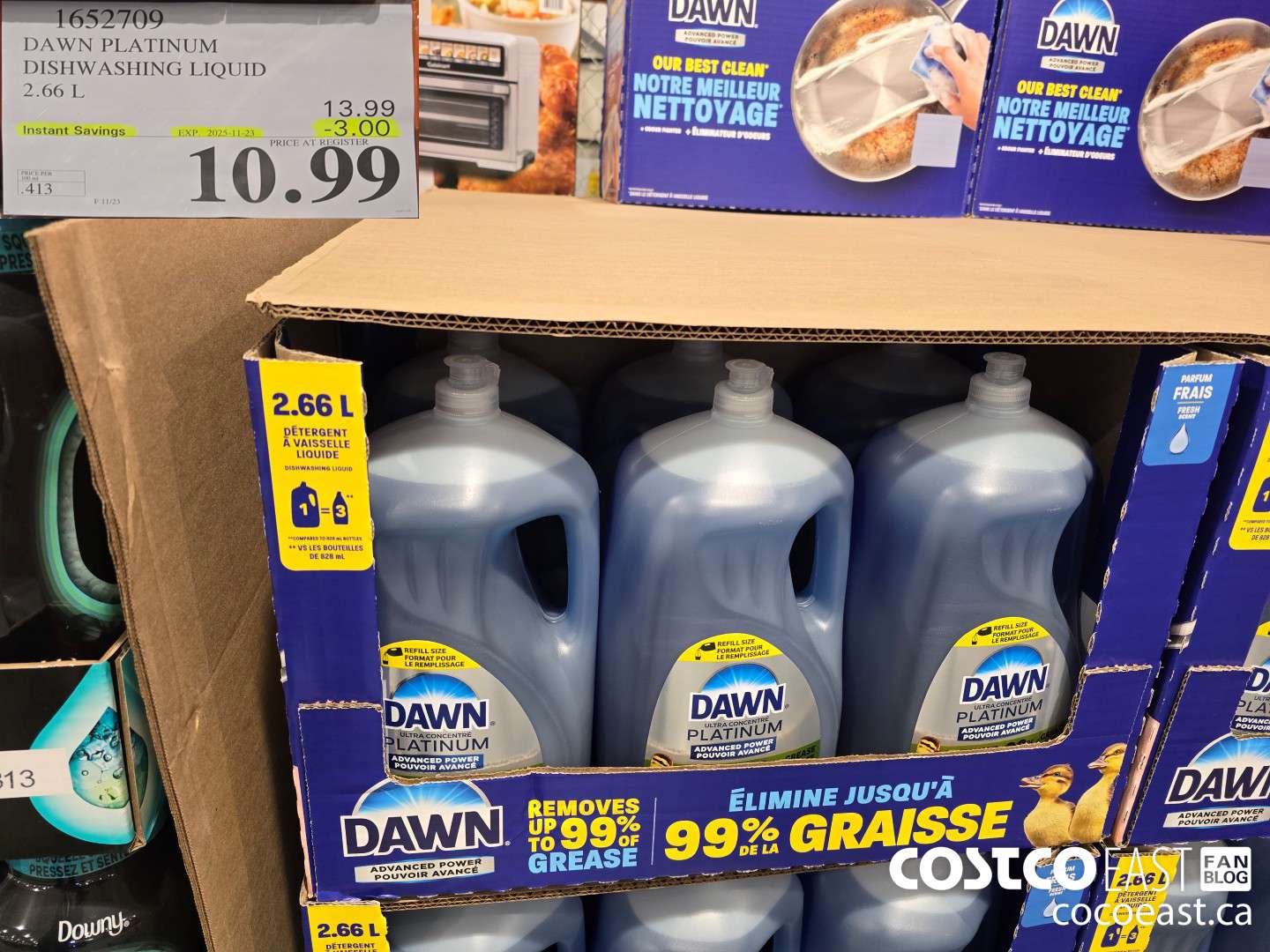 1652709 DAWN PLATINUM DISHWASHER LIQUID 2.66L ($3.00 INSTANT SAVINGS EXPIRES ON 2025-11-23) $10.99