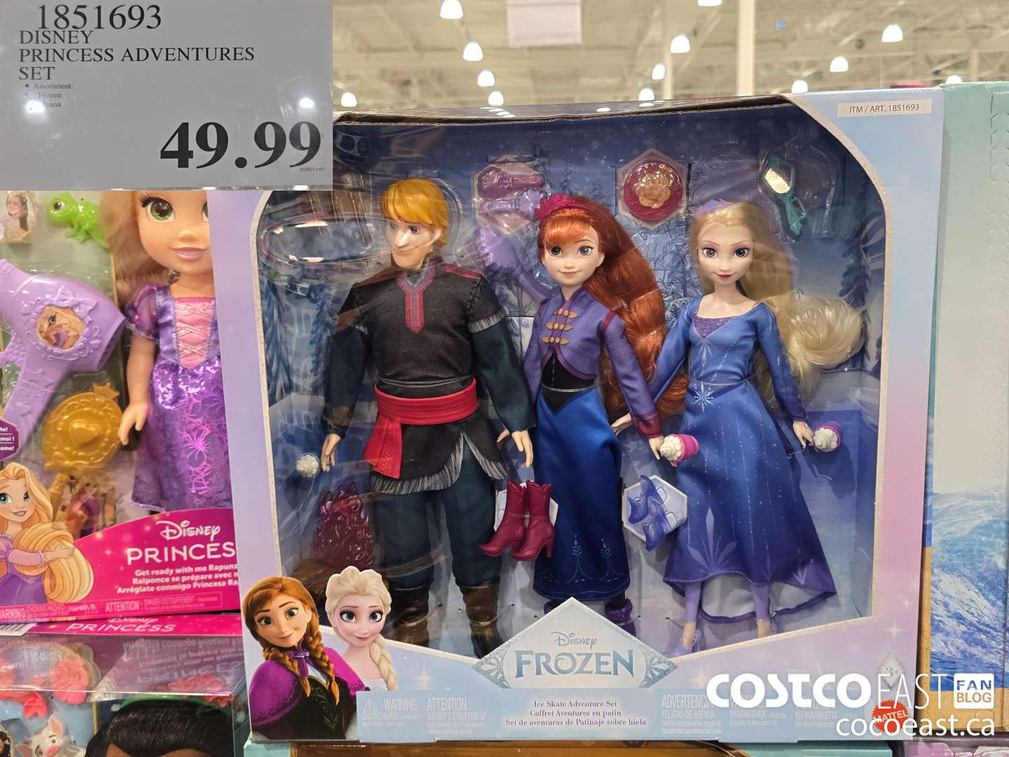 1851693 DISNEY PRINCESS ADVENTURES SET $49.99