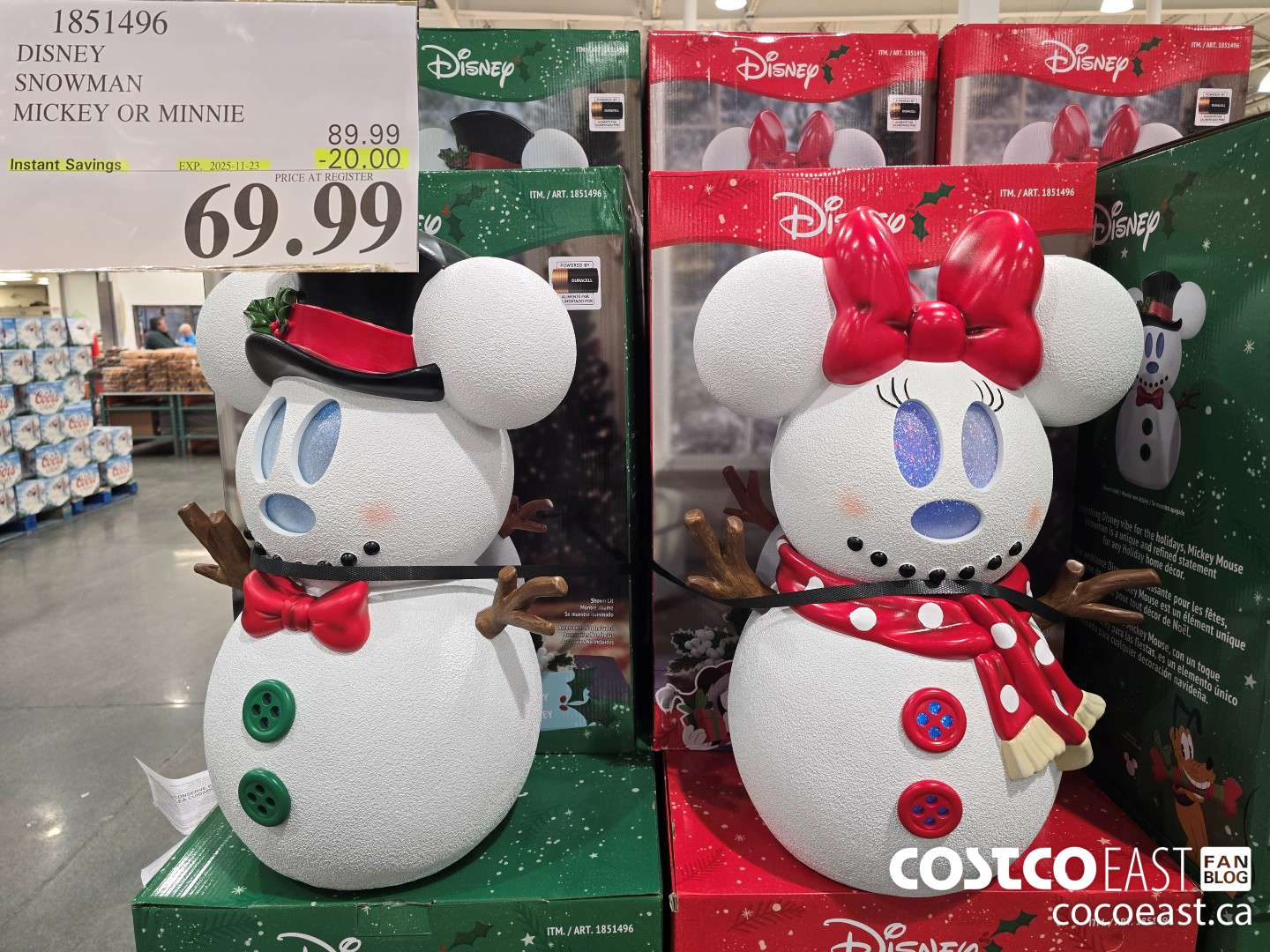 1851496 DISNEY SNOWMAN MICKEY AND MINNIE ($20.00 INSTANT SAVINGS EXPIRES ON 2025-11-23) $69.99