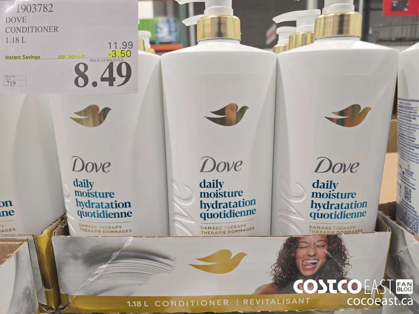 1903782 DOVE CONDITIONER 1.18 L ($3.50 INSTANT SAVINGS EXPIRES ON 2025-11-23) $8.49