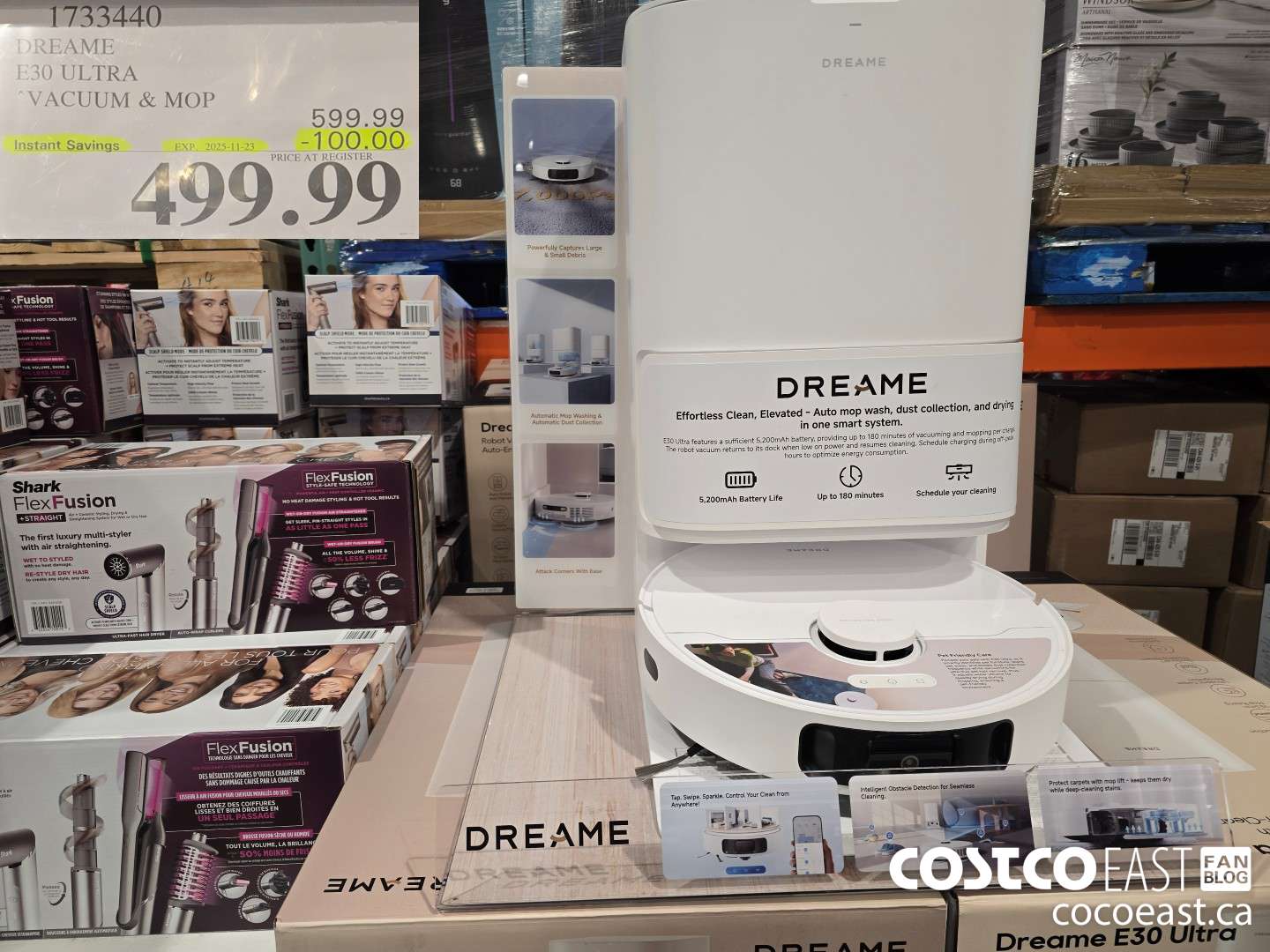 1733440 DREAME E30 ULTRA VACUUM & MOP ($100.00 INSTANT SAVINGS EXPIRES ON 2025-11-23) $499.99