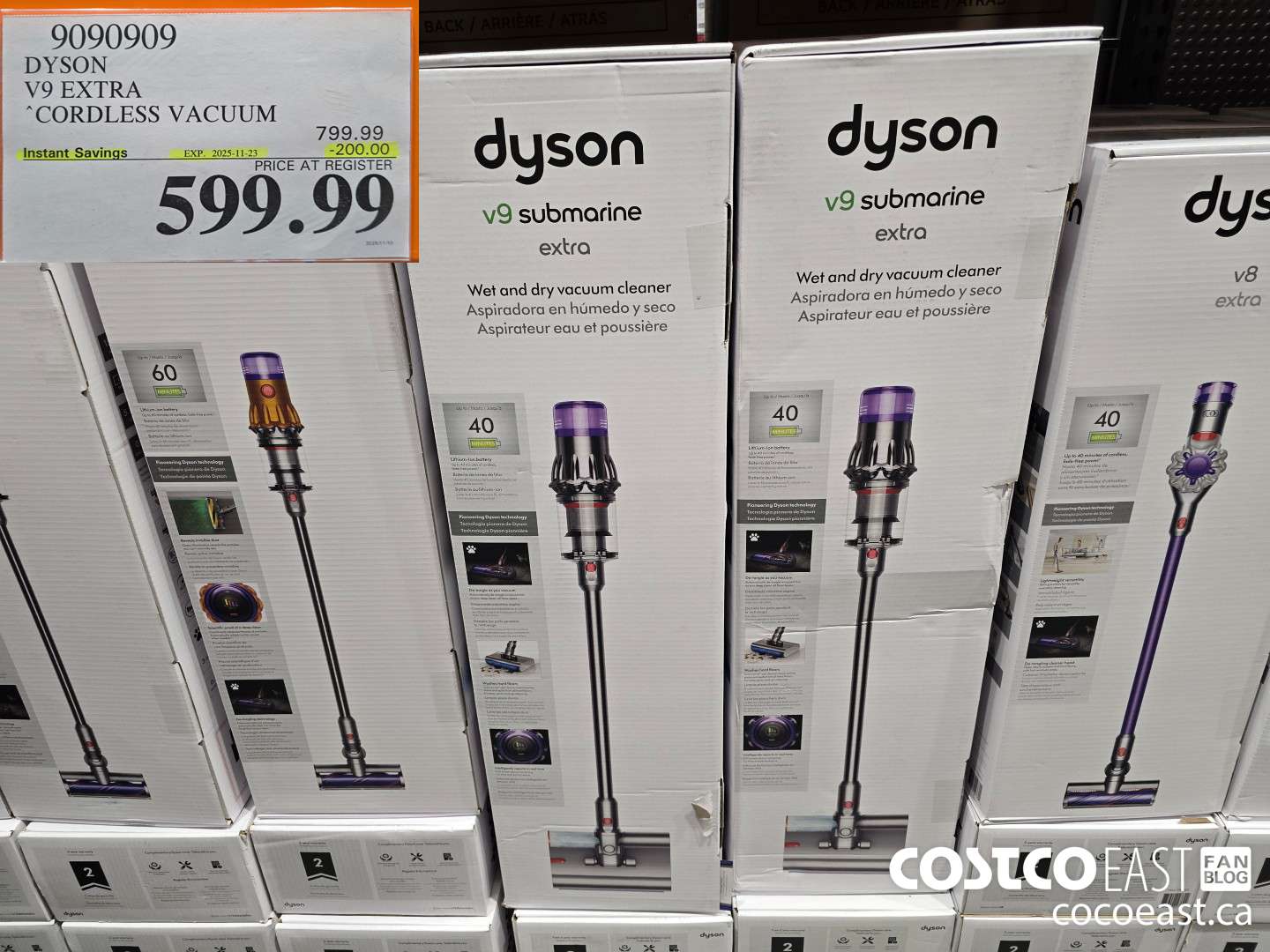 9090909 DYSON V9 SUBMARINE EXTRA CORDLESS VACUUM & MOP ($200.00 INSTANT SAVINGS EXPIRES ON 2025-11-23) $599.99