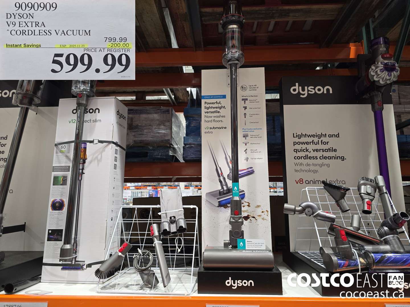 9090909 DYSON V9 SUBMARINE EXTRA CORDLESS VACUUM & MOP ($200.00 INSTANT SAVINGS EXPIRES ON 2025-11-23) $599.99