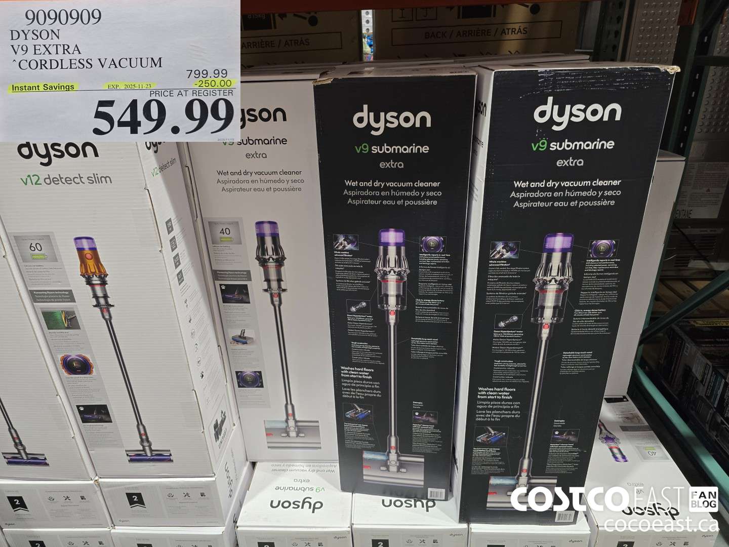 9090909 DYSON V9 SUBMARINE EXTRA CORDLESS VACUUM & MOP ($200.00 INSTANT SAVINGS EXPIRES ON 2025-11-23) $599.99