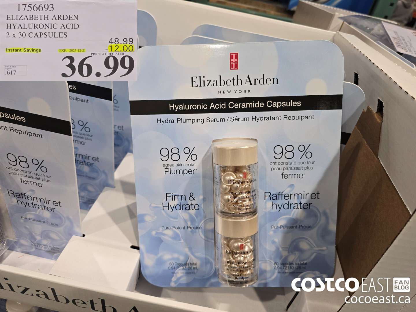 1756693 ELIZABETH ARDEN HYALURONIC ACID 2 x 30 CAPSULES ($12.00 INSTANT SAVINGS EXPIRES ON 2025-12-21) $36.99