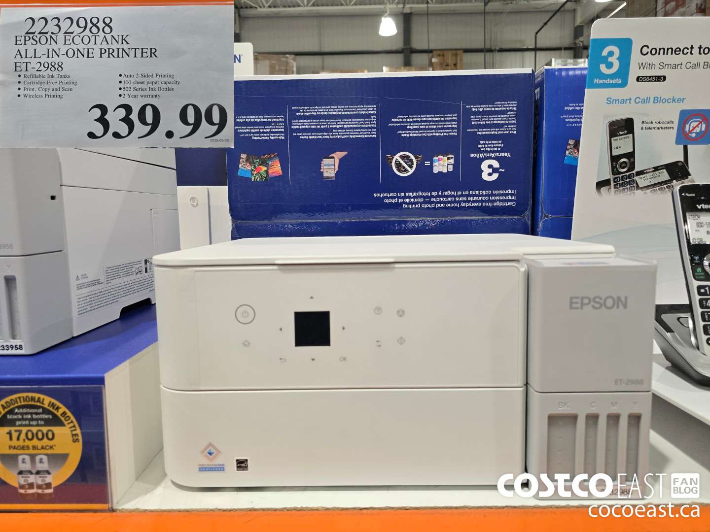 2232988 EPSON ECOTANK ALL IN ONE PRINTER ET-2988 $339.99