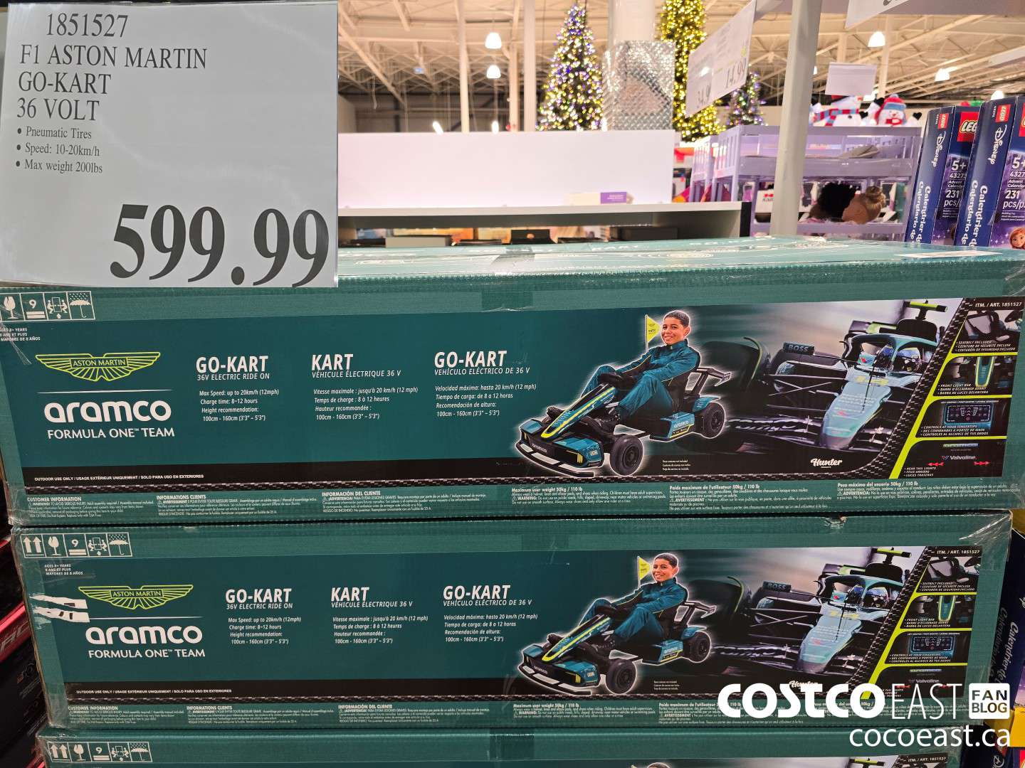 1851527 F1 ASTON MARTIN GO-KART 36 VOLT $599.99