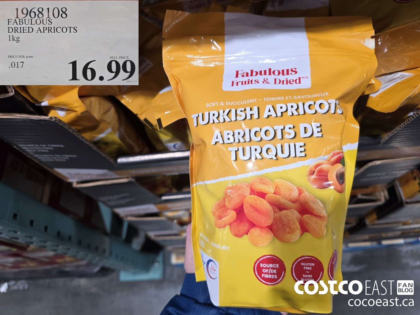 1968108 FABULOUS DRIED APRICOTS 1 Kg $16.99