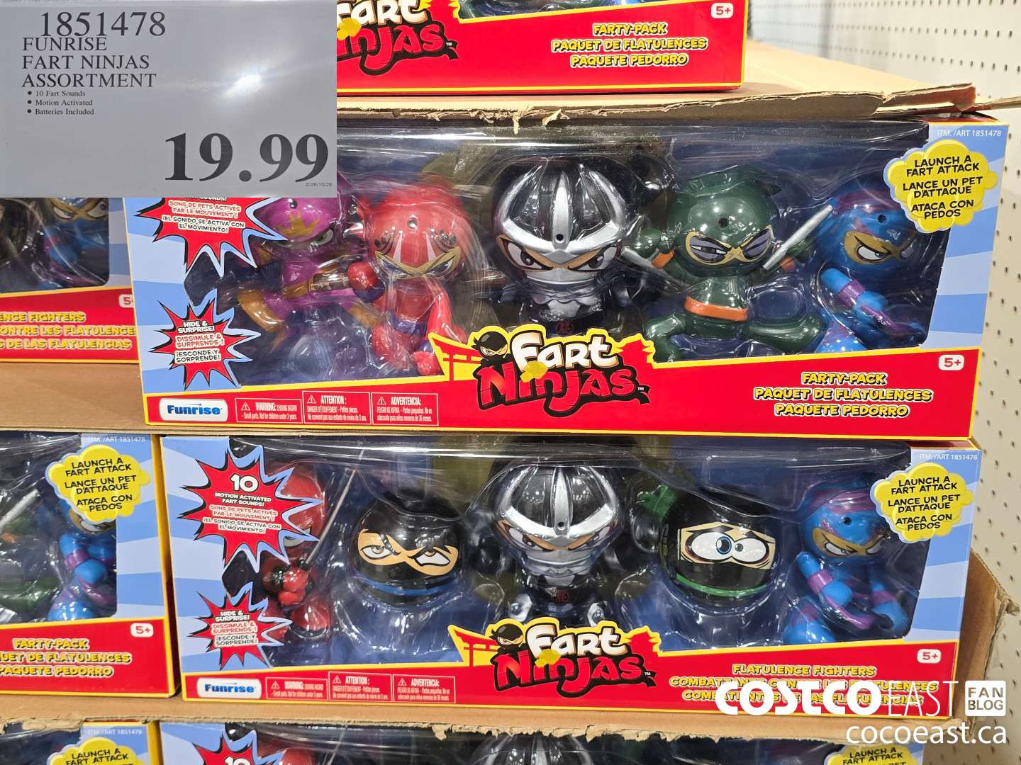 1851476 FUNRISE FART NINJAS ASSORTMENT $19.99