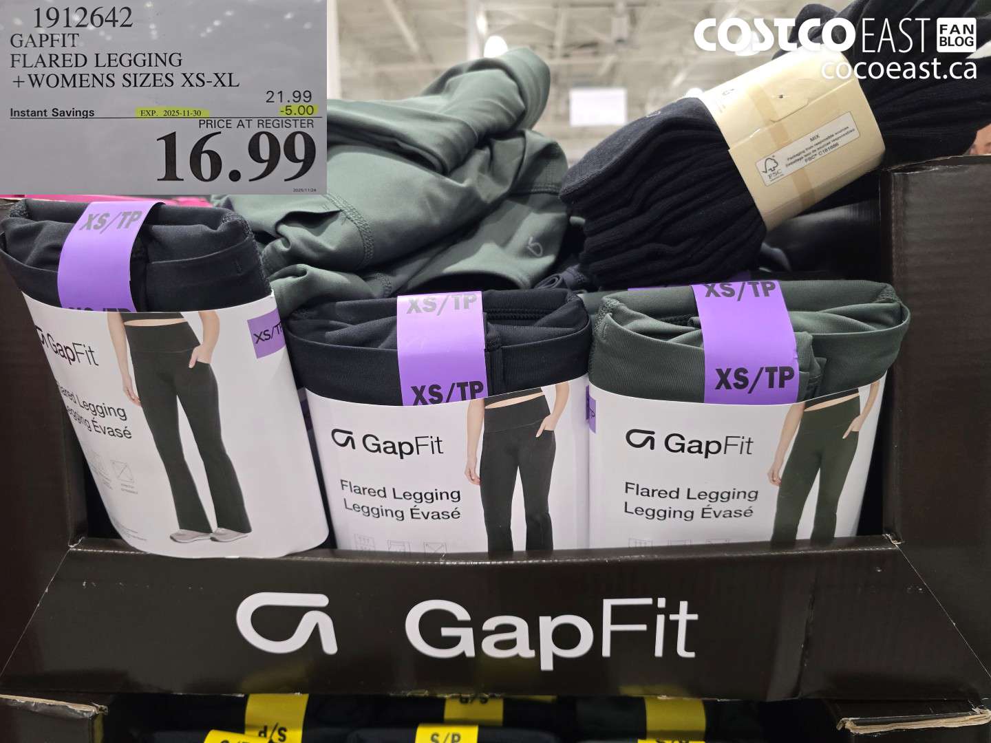 1912642 GAPFIT FLARED LEGGING +WOMENS SIZES XS-XL ($5.00 INSTANT SAVINGS EXPIRES ON 2025-11-30) $16.99