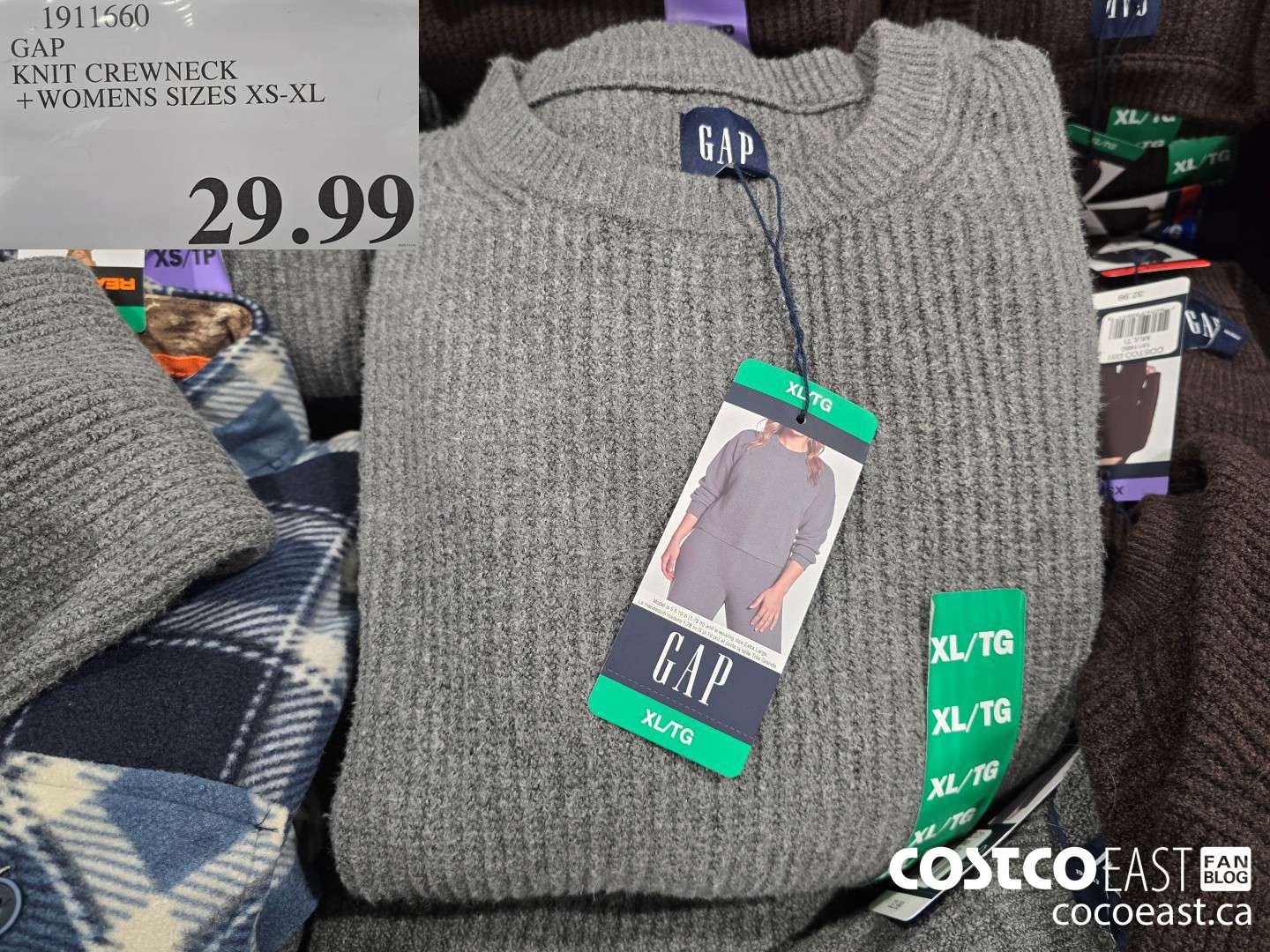 1911560 GAP KNIT CREWNECK +WOMENS SIZES XS-XL $29.99