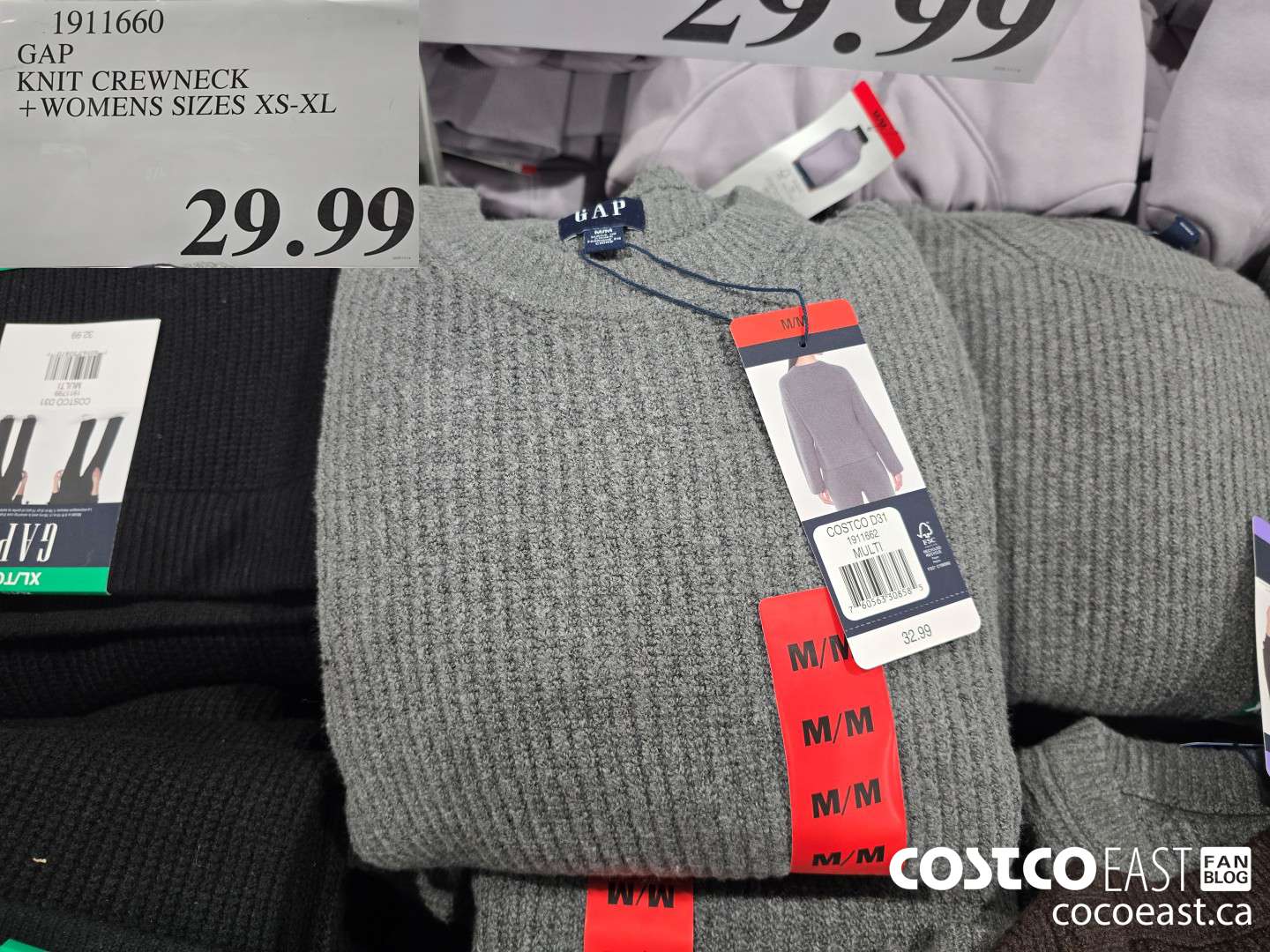 1911660 GAP KNIT CREWNECK + WOMENS SIZES XS-XL $29.99