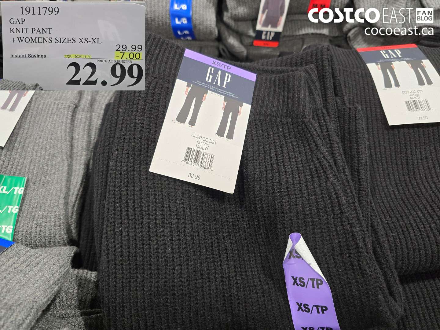 1911799 GAP KNIT PANT + WOMENS SIZES XS-XL ($7.00 INSTANT SAVINGS EXPIRES ON 2025-11-30) $22.99