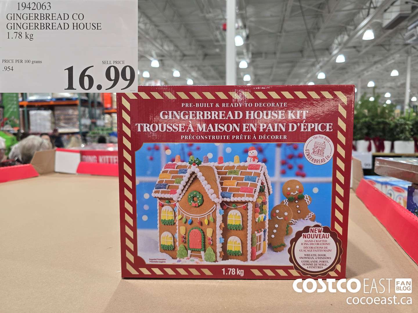 1942063 GINGERBREAD CO GINGERBREAD HOUSE 1.78 kg $16.99