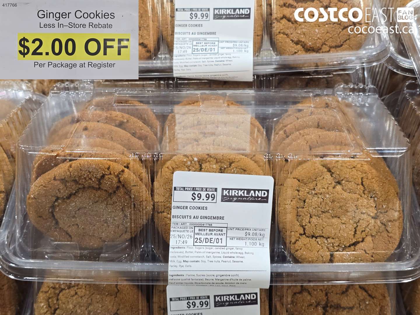 417766 GINGER COOKIES ($2.00 INSTANT SAVINGS)