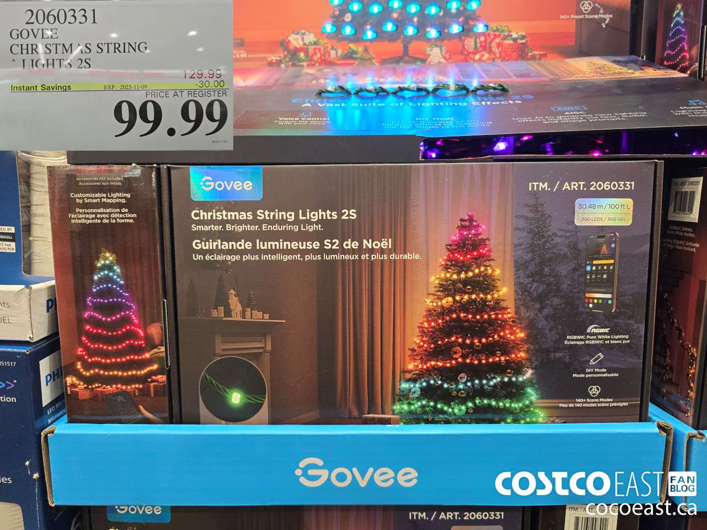 2060331 GOVEE CHRISTMAS STRING LIGHTS 2S ($30.00 INSTANT SAVINGS EXPIRES ON 2025-11-09) $129.99