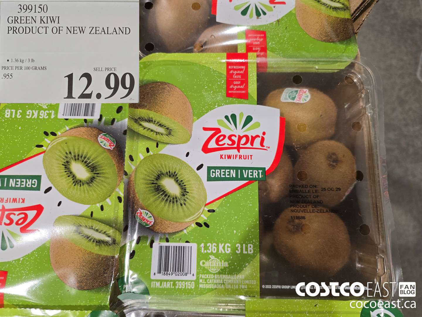 399150 GREEN KIWI PRODUCT OF NEW ZEALAND $12.99