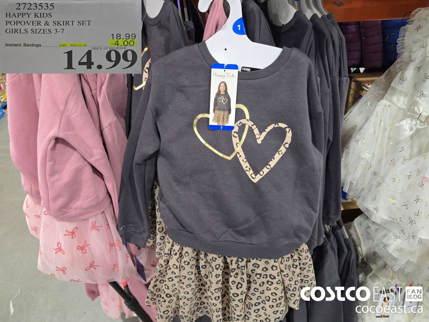 2723535 HAPPY KIDS POPOVER & SKIRT SET GIRLS SIZES 3-7 ($4.00 INSTANT SAVINGS EXPIRES ON 2025-11-30) $14.99