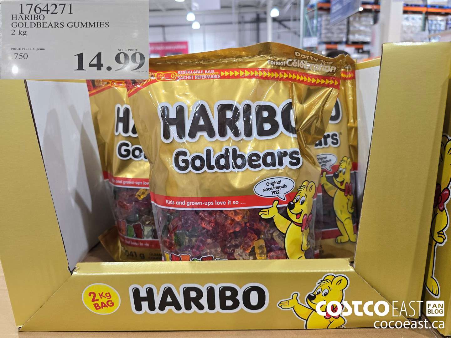 1764271 HARIBO GOLDBEARS GUMMIES 2 kg $14.99