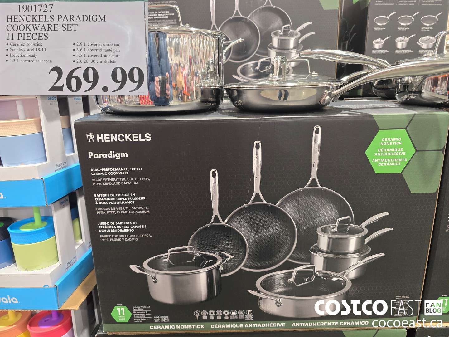 1901727 HENCKELS PARADIGM COOKWARE SET 11 PIECES $269.99