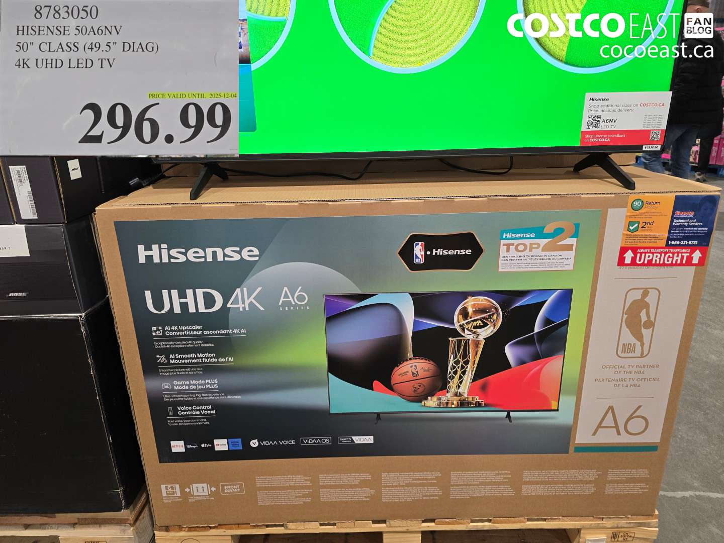 8783050 HISENSE 50A6NV 50