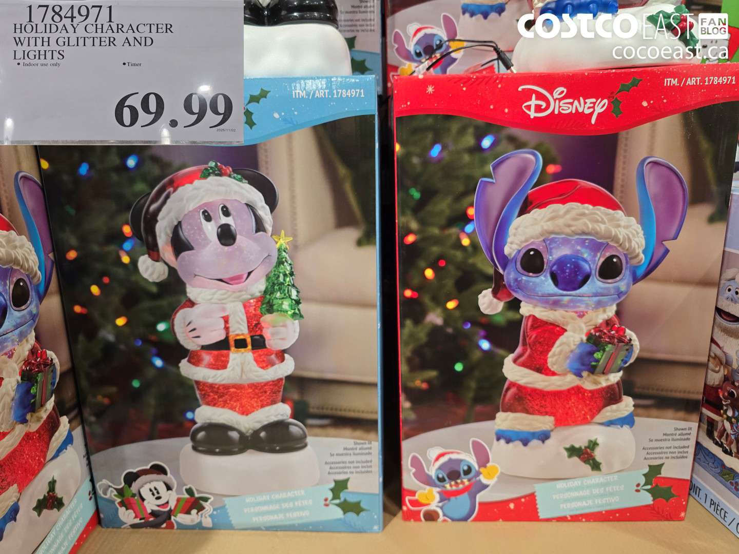 1784971 HOLIDAY CHARACTER WITH GLITTER AND LIGHTS $69.99
