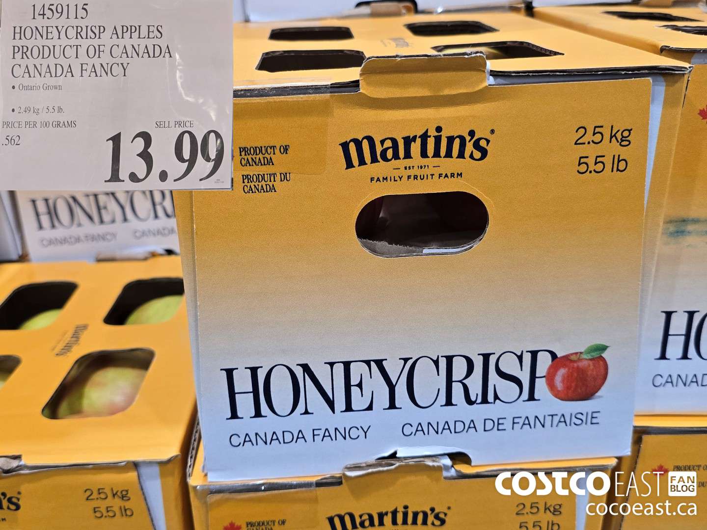 1459115 HONEYCRISP APPLES PRODUCT OF CANADA CANADA FANCY $13.99