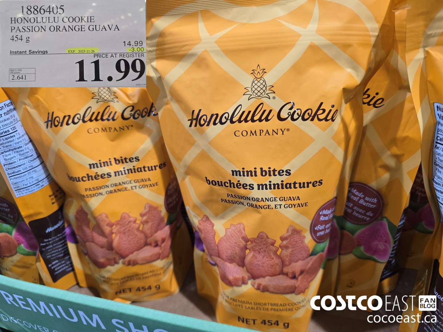 1886405 HONOLULU COOKIE PASSION ORANGE GUAVA 454 g ($3.00 INSTANT SAVINGS EXPIRES ON 2025-11-26) $11.99