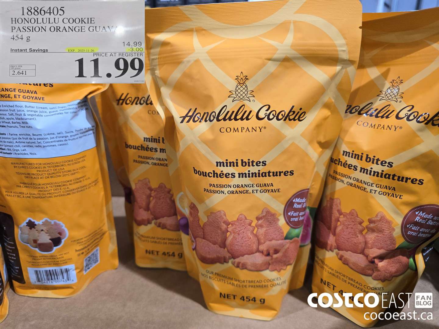 1886405 HONOLULU COOKIE PASSION ORANGE GUAVA 454 g ($3.00 INSTANT SAVINGS EXPIRES ON 2025-11-26) $11.99