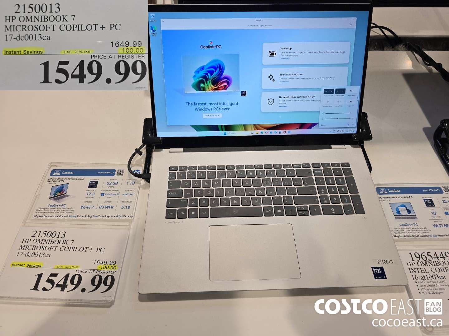 2150013 HP OMNIBOOK 7 MICROSOFT COPILOT 17-dc0013ca ($100.00 INSTANT SAVINGS EXPIRES ON 2025-12-01) $1549.99