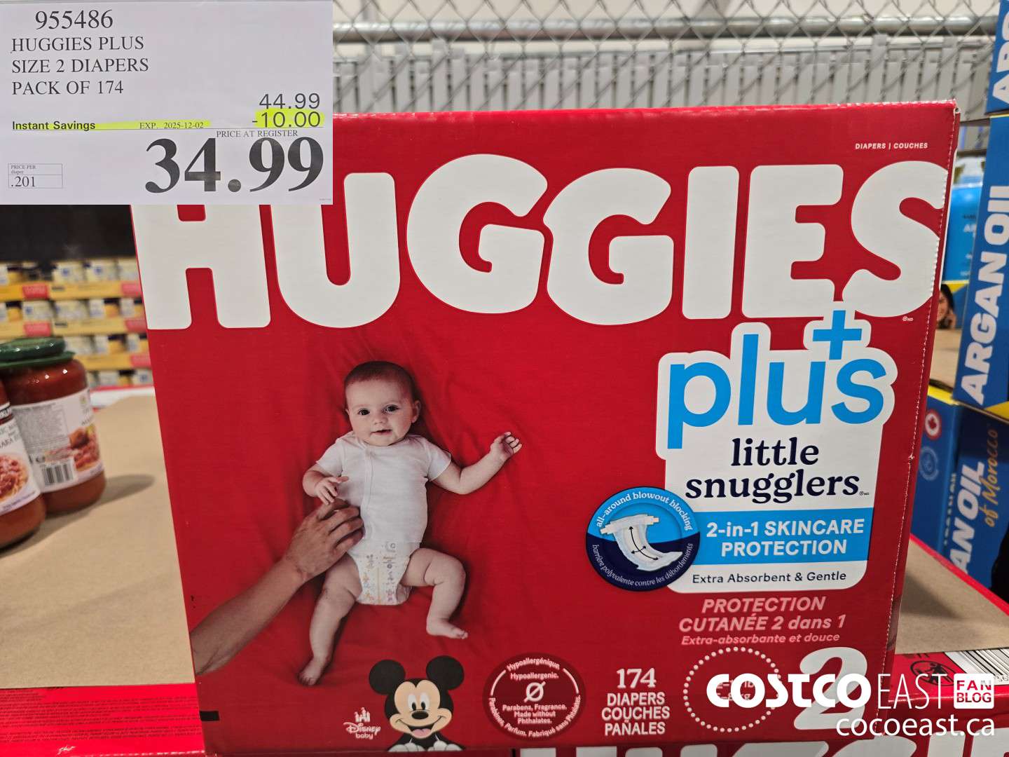 955486 HUGGIES PLUS SIZE 2 DIAPERS Pack of 174 ($10.00 INSTANT SAVINGS EXPIRES ON 2025-12-02) $34.99