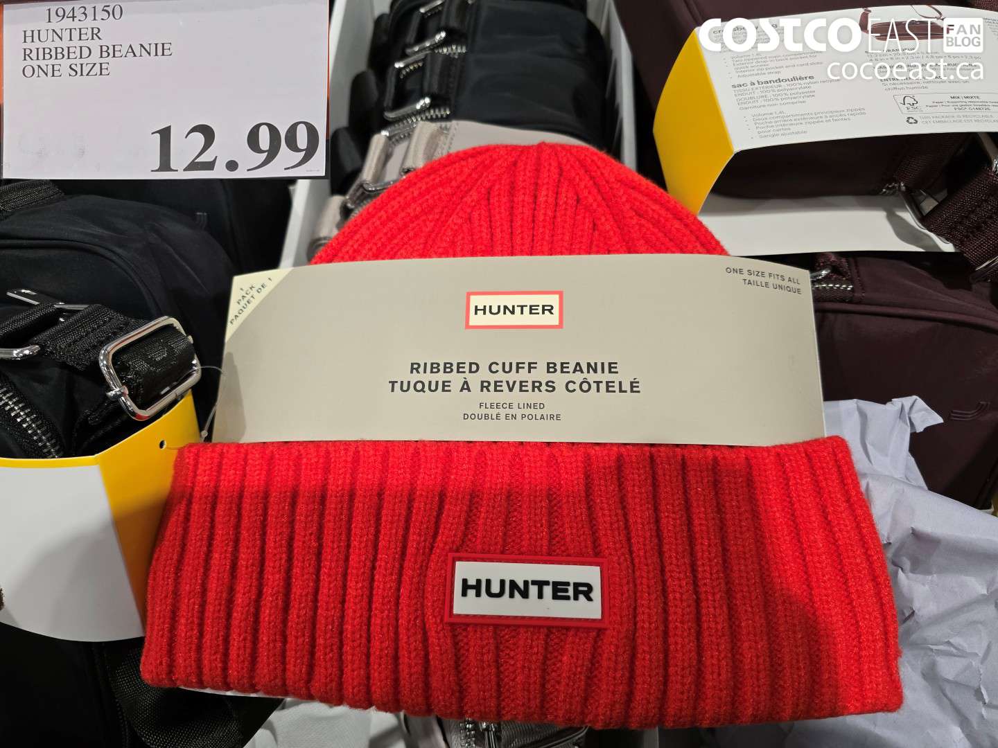 1943150 HUNTER RIBBED BEANIE ONE SIZE $12.99