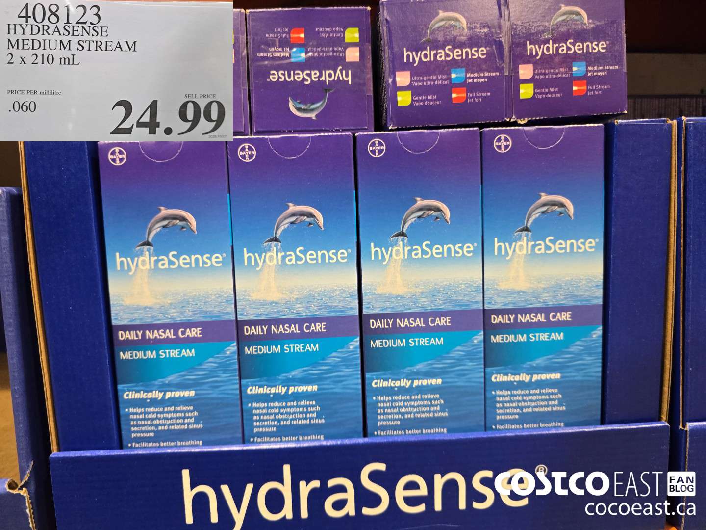 408123 HYDRASENSE MEDIUM STREAM 2 x 210ml $24.99