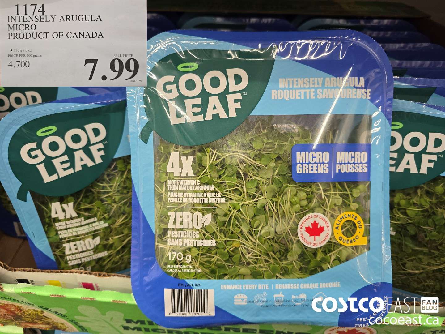 1174 INTENSELY ARUGULA MICRO PRODUCT OF CANADA $7.99