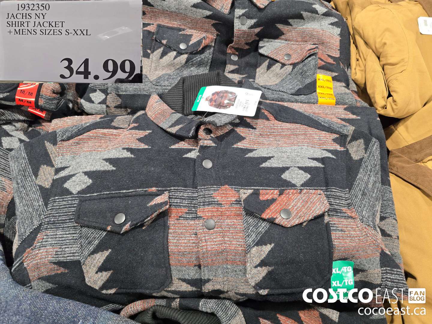 1932350 JACHS NY SHIRT JACKET +MENS SIZES S-XXL $34.99