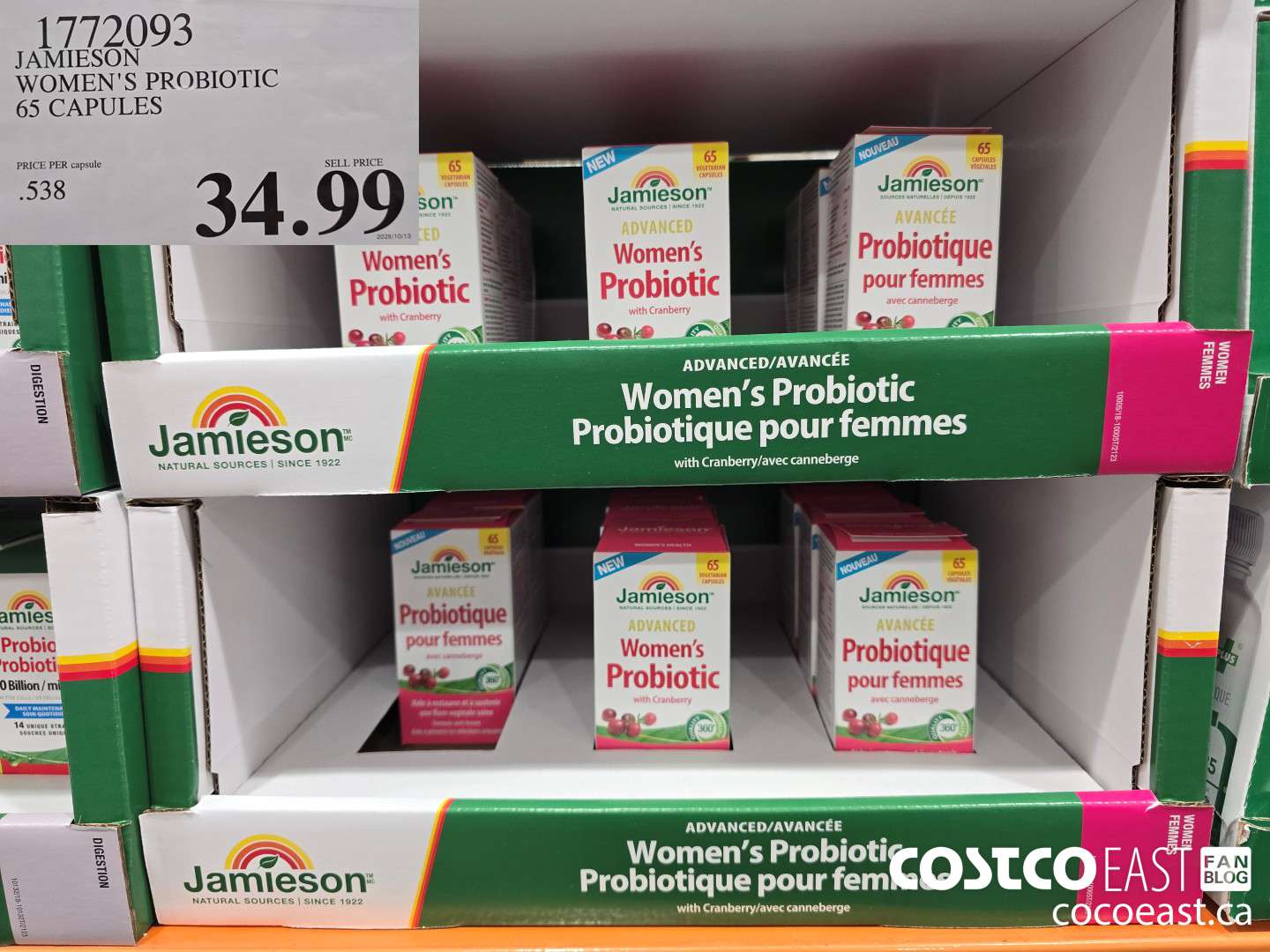 1772093 JAMIESON WOMEN'S PROBIOTIC - 65 CAPULES $34.99