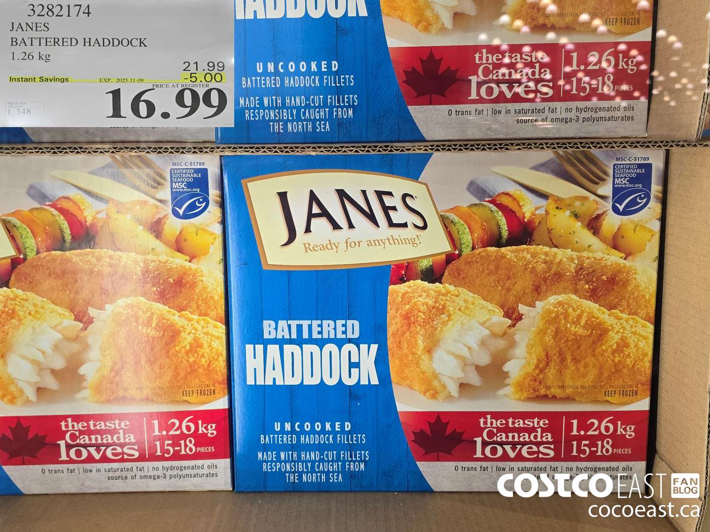 3282174 JANES BATTERED HADDOCK 1.26 kg ($4.00 INSTANT SAVINGS EXPIRES ON 2025-11-09) $16.99