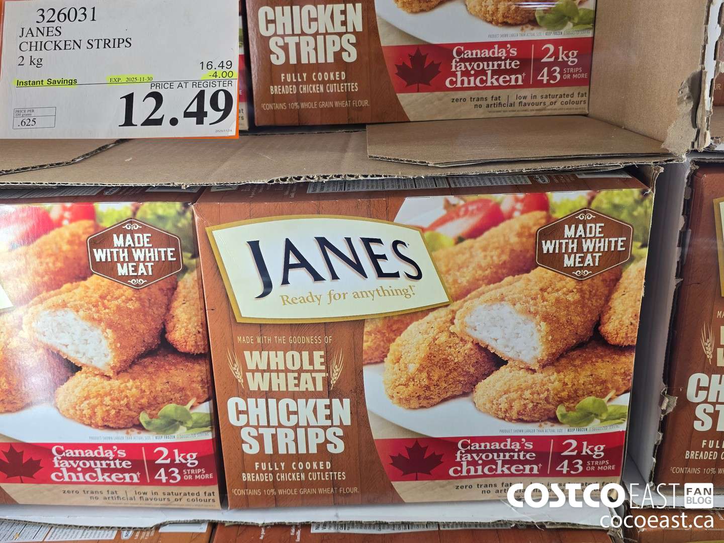 326031 JANES CHICKEN STRIPS 2 kg ($4.00 INSTANT SAVINGS EXPIRES ON 2025-11-30) $12.49