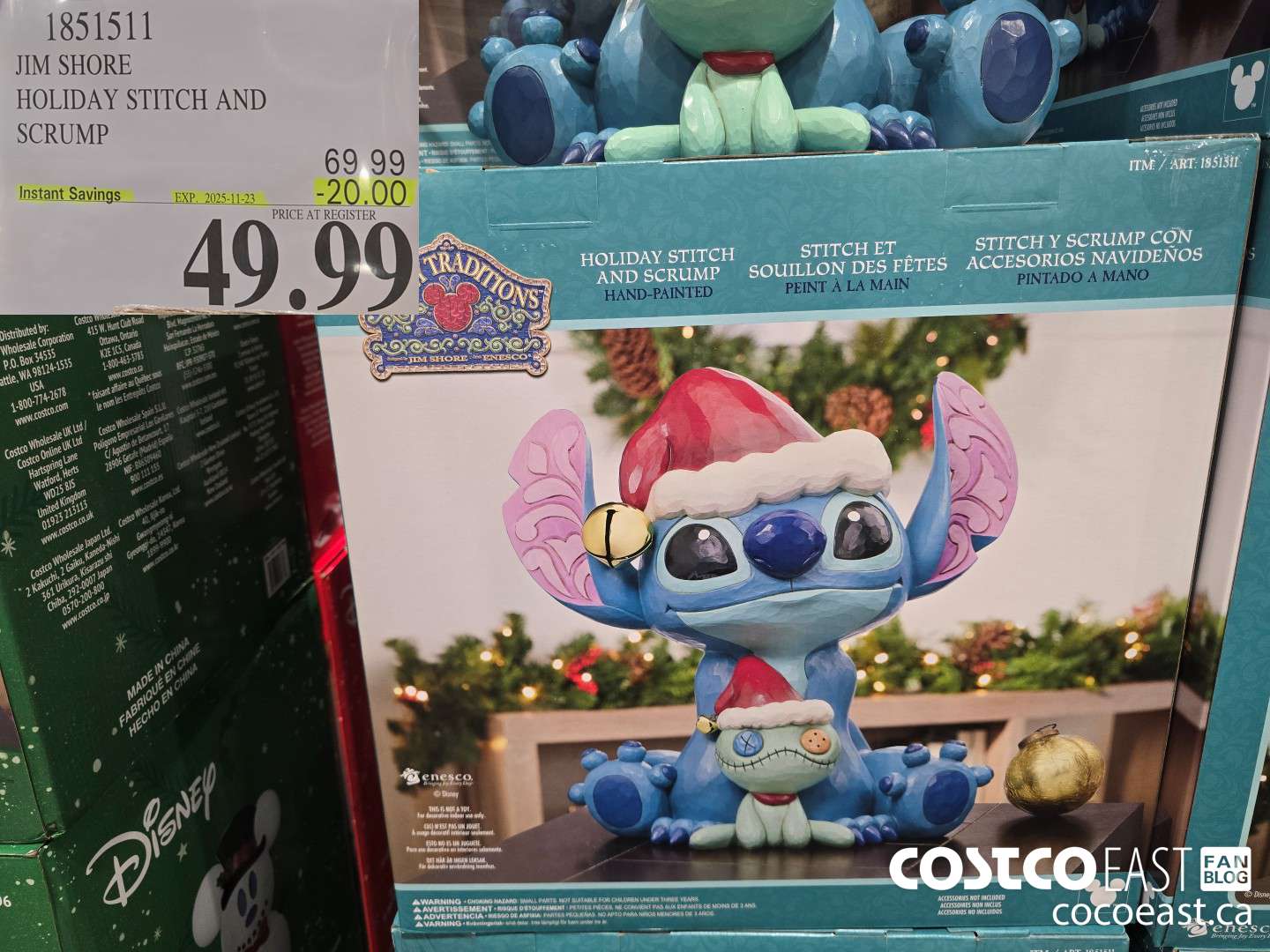 1851511 JIM SHORE HOLIDAY STITCH AND SCRUMP ($20.00 INSTANT SAVINGS EXPIRES ON 2025-11-23) $49.99