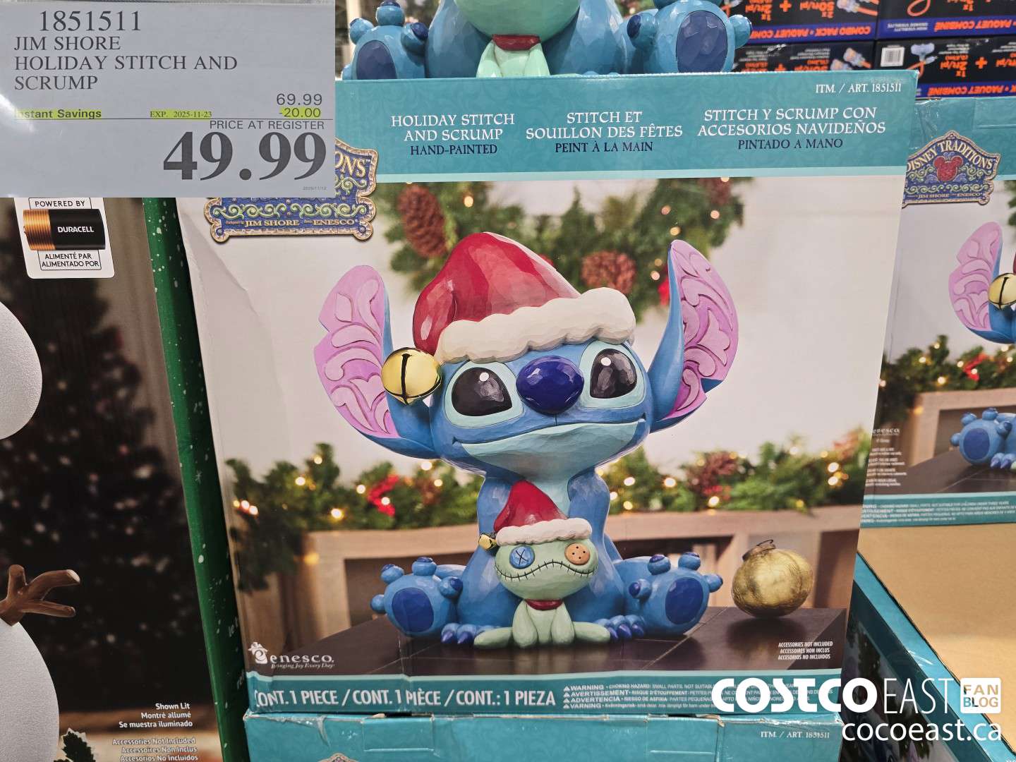 1851511 JIM SHORE HOLIDAY STITCH AND SCRUMP ($20.00 INSTANT SAVINGS EXPIRES ON 2025-11-23) $49.99