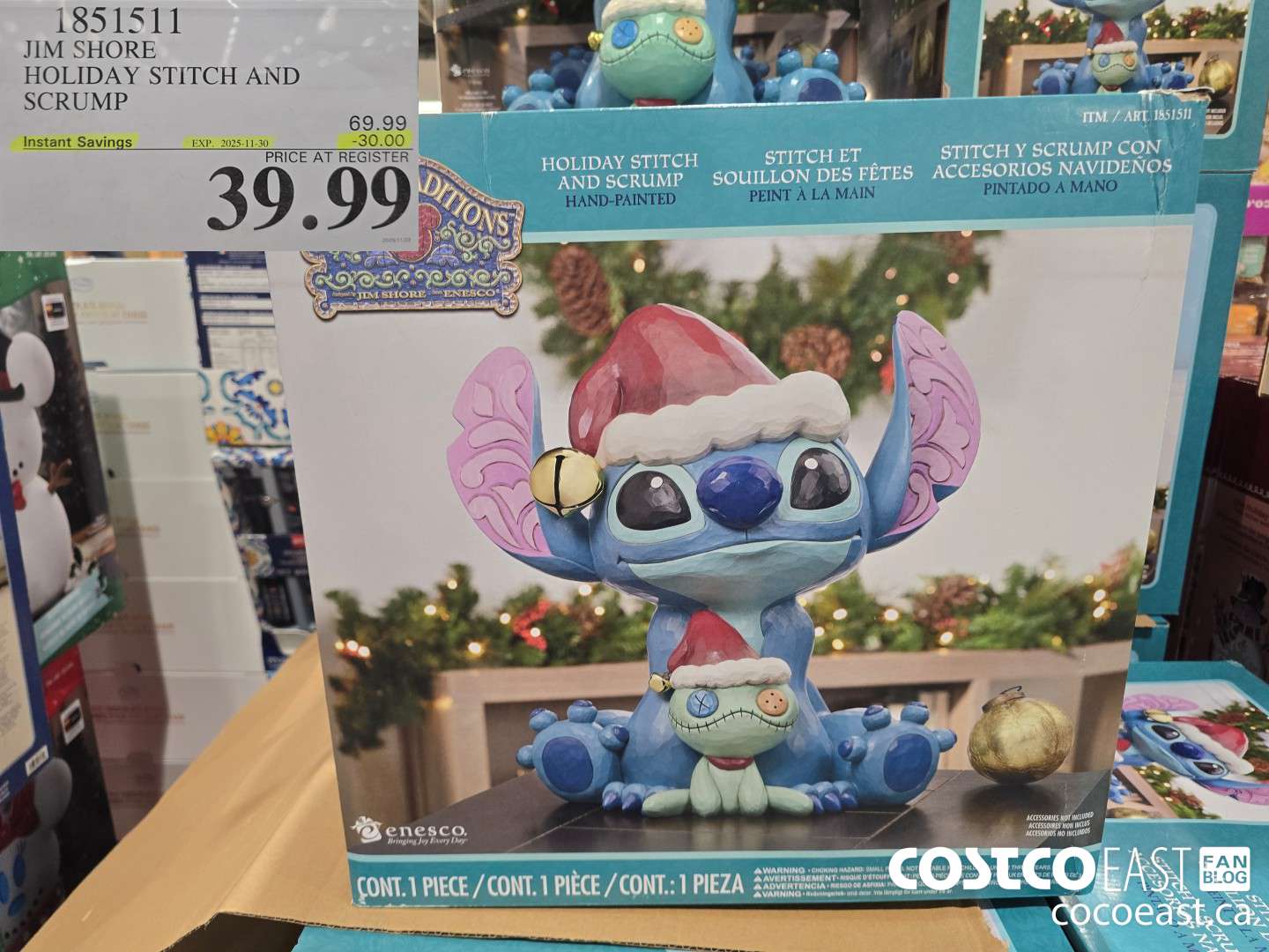1851511 JIM SHORE HOLIDAY STITCH AND SCRUMP ($30.00 INSTANT SAVINGS EXPIRES ON 2025-11-30) $39.99