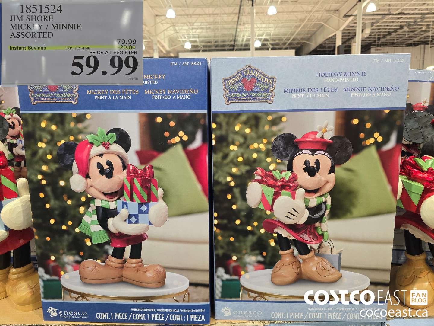 1851524 JIM SHORE MICKEY / MINNIE ASSORTED ($20.00 INSTANT SAVINGS EXPIRES ON 2025-11-09) $59.99