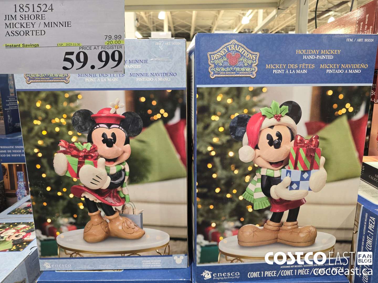 1851524 JIM SHORE MICKEY / MINNIE ASSORTED ($20.00 INSTANT SAVINGS EXPIRES ON 2025-11-30) $59.99