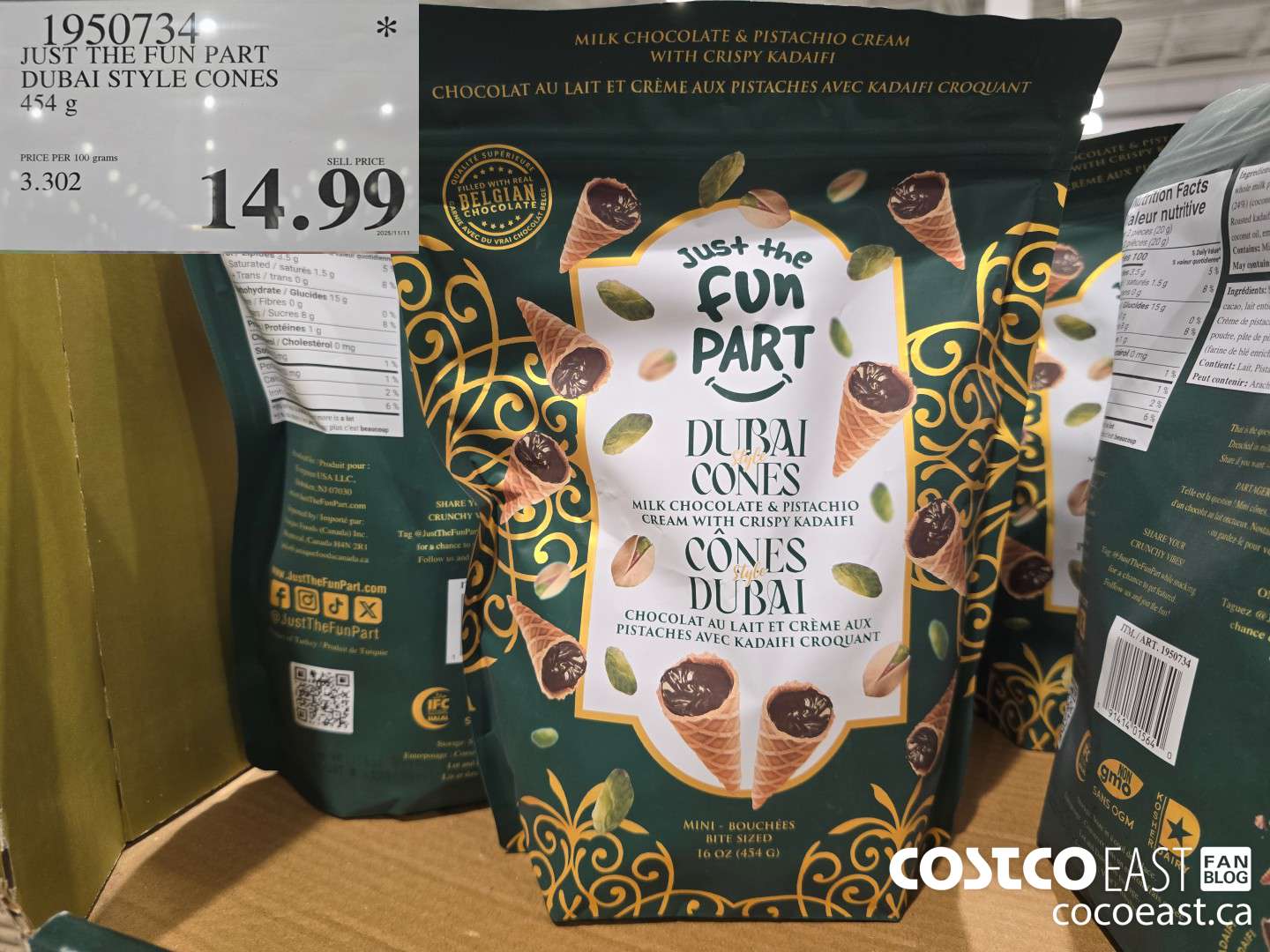 1950734 JUST THE FUN PART DUBAI STYLE CONES 454 g $14.99