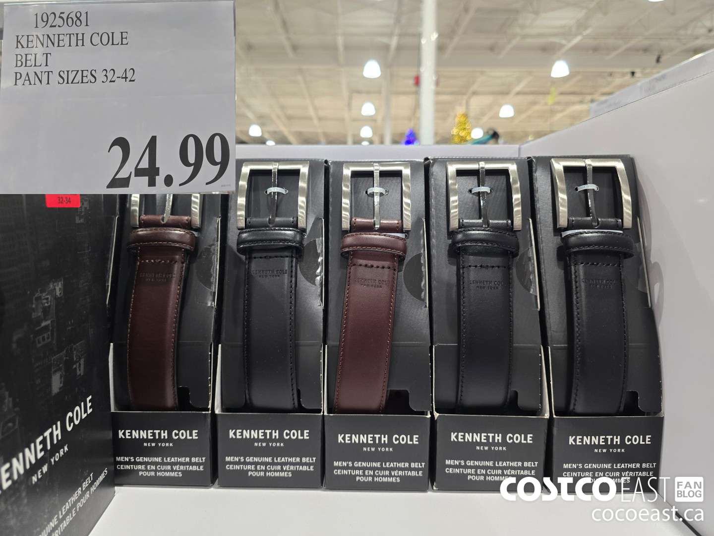 1925681 KENNETH COLE BELT PANT SIZES 32-42 $24.99