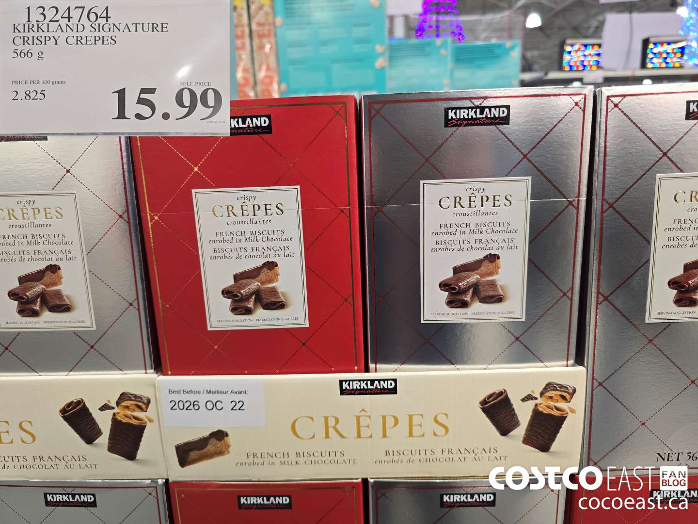 1324764 KIRKLAND SIGNATURE CRISPY CREPES 566 G $15.99